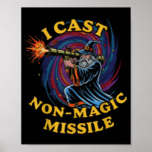 Poster Eu Lanco Míssil Não Mágico Paródia de Mágico Engra