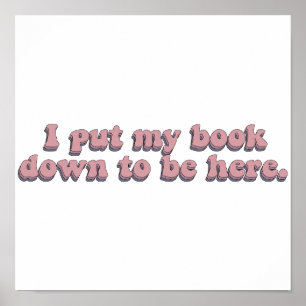 Poster Eu Larguei Meu Livro Para Estar Aqui Leitura de Li