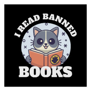 Pôster Eu leio livros proibidos