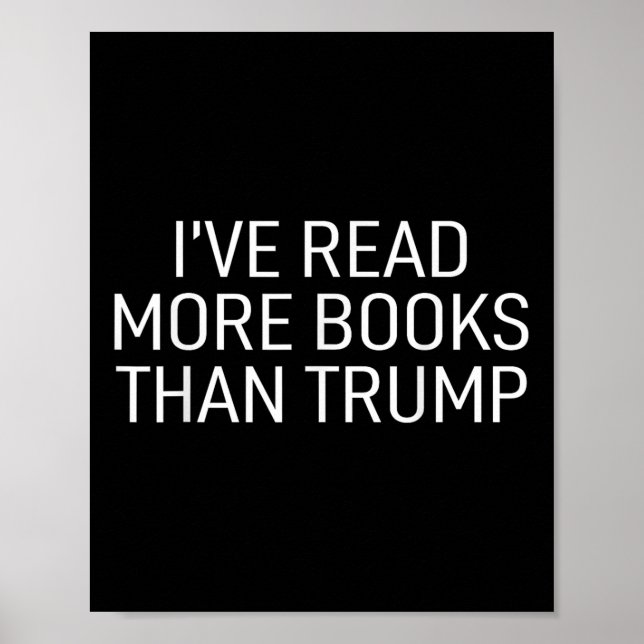 Poster Eu Li Mais Livros Que Trump (Frente)