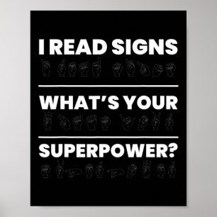 Poster Eu Li Sinais Que Sua Superpotência
