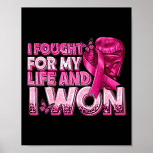 Poster Eu Lutei Pela Minha Vida E Ganhei Luva De Cancer D