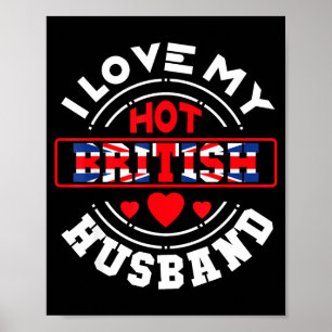 Poster Eu Marido Britânico Union Jack