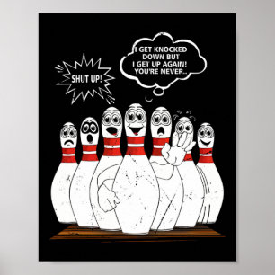 Poster Eu me derrubo, mas eu me levanto de novo.
