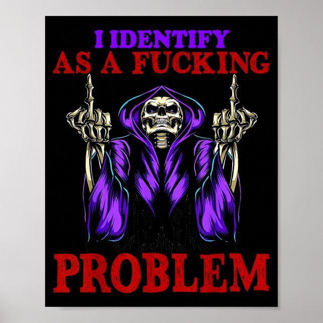 Poster Eu Me Identifico Como Um Problema Estrangeiro (Frente)