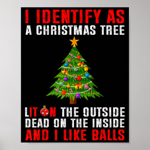 Poster Eu Me Identifico Como Uma Árvore De Natal Iluminad