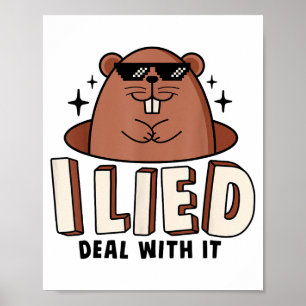 Poster Eu Menti Lide Com Isso Engraçado Dia Do Rato De Te