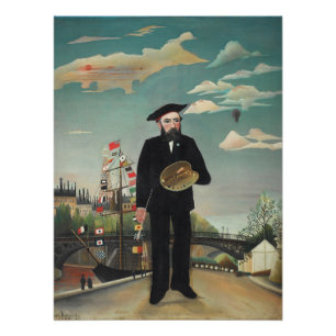 Pôster Eu mesmo: Retrato – Paisagem, Henri Rousseau 1890
