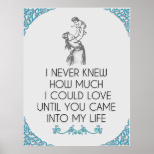 Pôster EU mim nunca soube quanto eu poderia mãe & crian