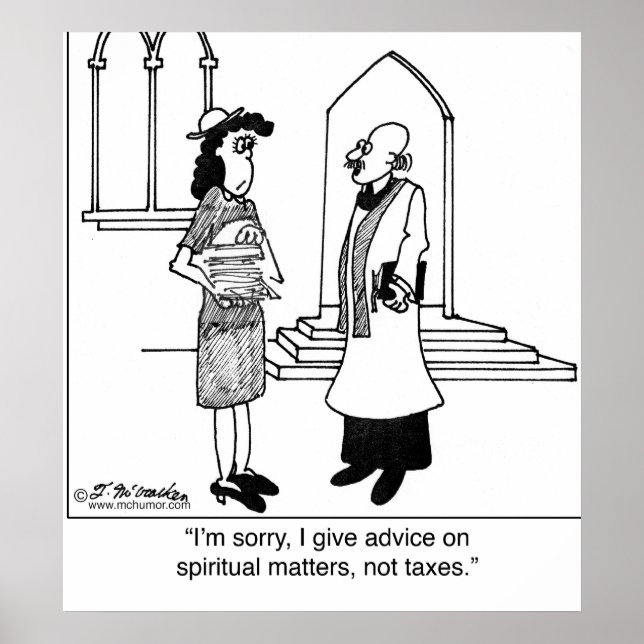 Pôster Eu não aconselho sobre impostos (Frente)