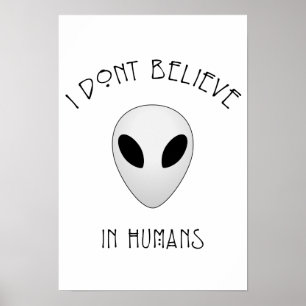 Pôster Eu não acredito nos seres humanos