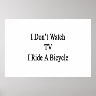 Poster Eu não assisto TV eu ando de bicicleta