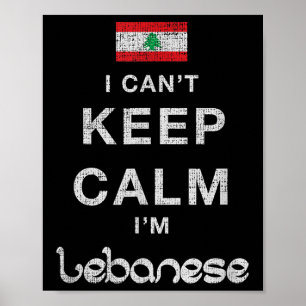 Poster Eu não consigo ficar calmo Eu sou Novidade Libanes