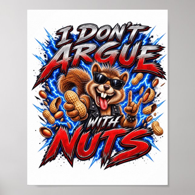 Poster Eu não discuto com loucos (Frente)