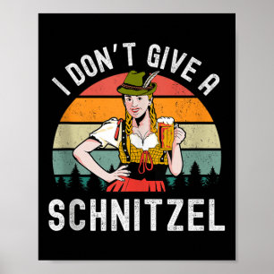 Poster Eu Não Dou Uma Cerveja Schnitzel Wurst Engraçado A