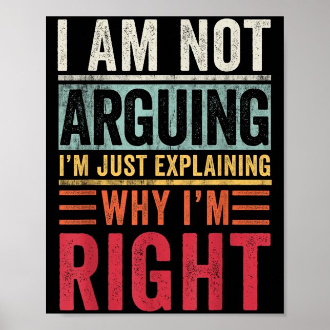 Poster Eu não estou discutindo, estou apenas explicando p (Frente)