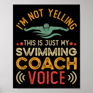 Poster Eu Não Estou Gritando Isto É Apenas O Meu Treinado
