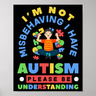 Poster Eu não estou me comportando mal, eu tenho consciên
