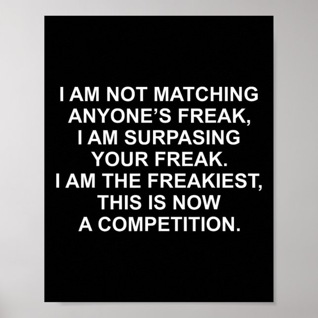 Poster Eu não estou parecendo com a aberração de ninguém  (Frente)