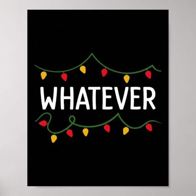 Poster Eu não faço roupas de Natal iguais (Frente)