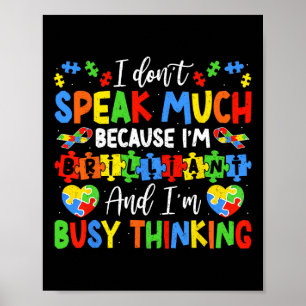 Poster Eu não falo muito brilhantemente sobre Autismo Men