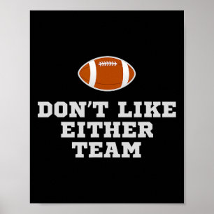 Poster Eu não gosto de nenhuma das Piadas de futebol engr