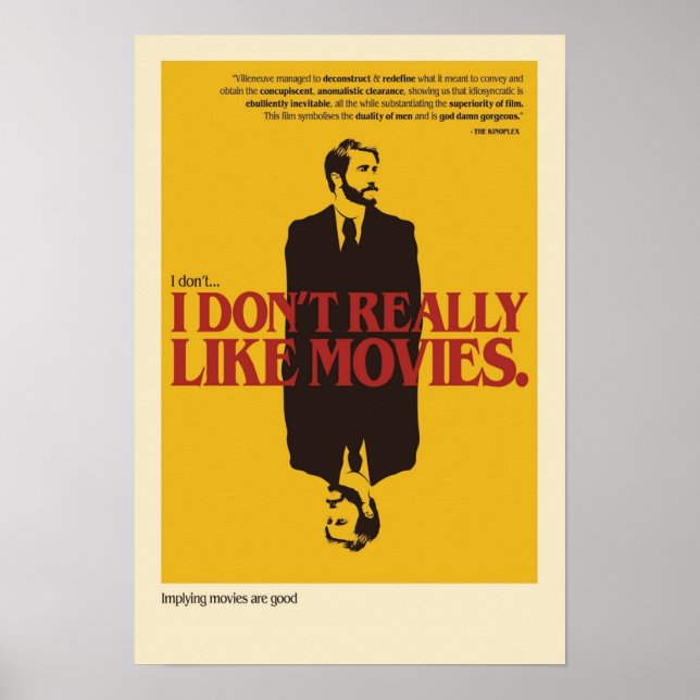 Poster Eu não gosto muito de filmes O Filme (Frente)