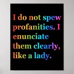 Poster Eu Não Lanço Profissões Eu Os Enuncio Claramente