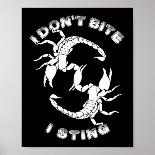 Poster Eu não mordo, eu pico - Design Scorpio