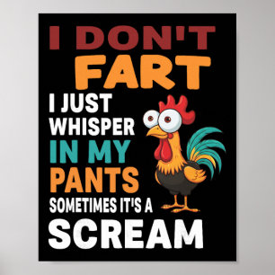 Poster Eu Não Peido Eu Só Sussurro Nas Minhas Calças Às V