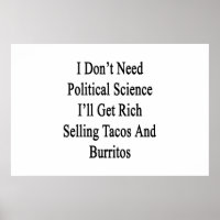 Eu não preciso de ciência política Eu vou pegar Ri