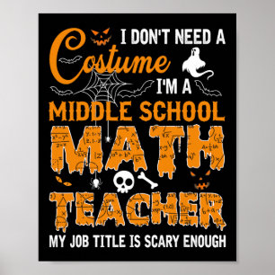 Poster Eu não preciso de um professor de matemática do en