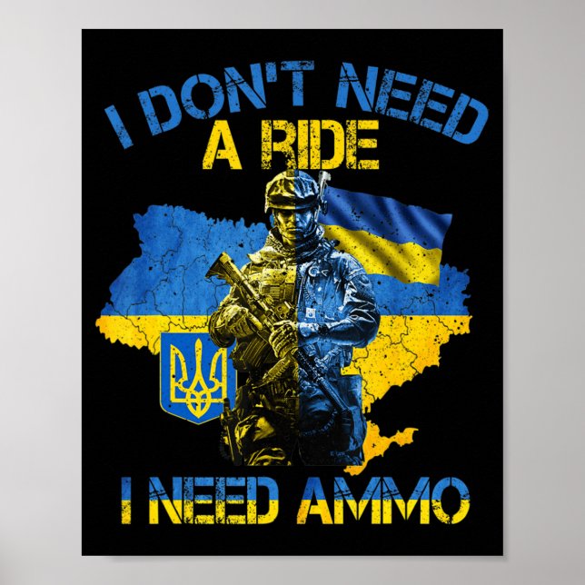 Poster Eu não preciso de uma carona que eu preciso de Amm (Frente)