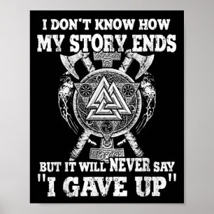 Poster Eu Não Sei Como Minha História Encontra-Se Viking