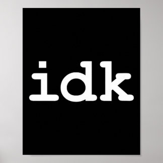 Poster Eu Não Sei Sarcasmo Vida