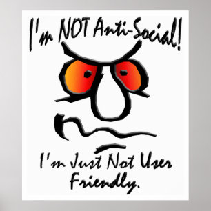 Pôster Eu não sou (1) anti-social