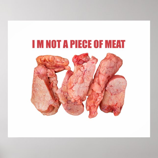 Poster Eu não sou um design de conceito de carne (Frente)