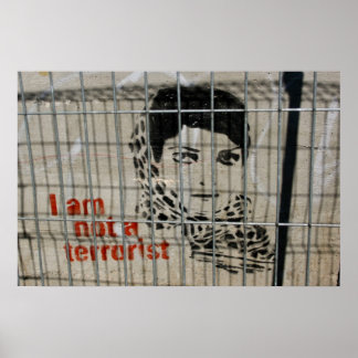 Poster "Eu não sou um terrorista"