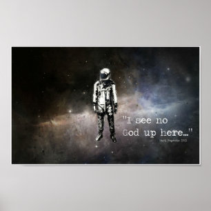 Poster Eu não ver nenhum deus acima aqui…