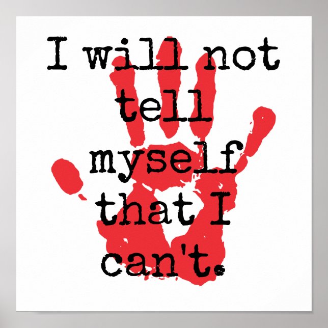 Poster Eu não vou me dizer que não posso - Inspiração (Frente)