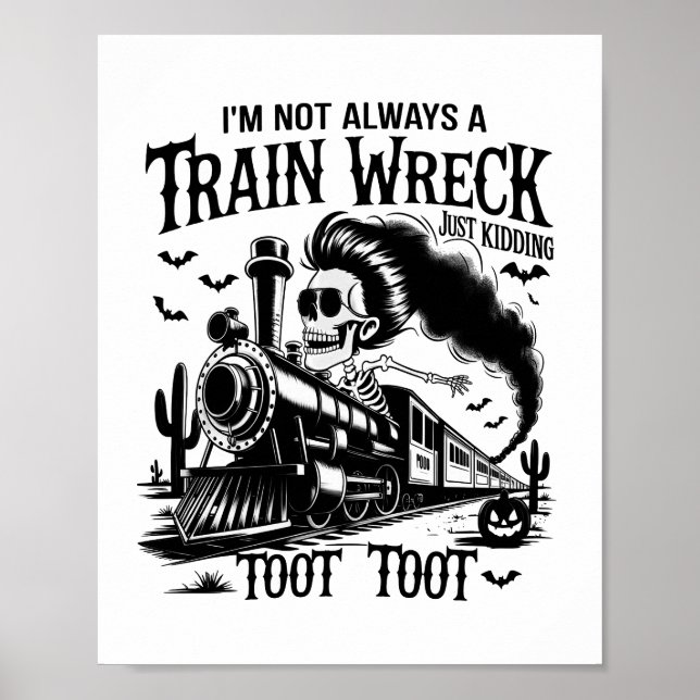 Poster Eu nem sempre sou um trem destroçado no Dia das Br (Frente)