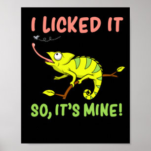 Poster Eu O Licenciei E Os Meus Répteis De Lizard.