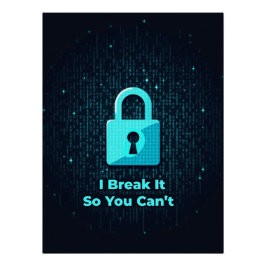 Pôster Eu o quebro para que você não possa