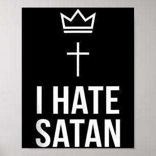 Poster Eu Odeio Satanás