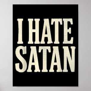 Poster Eu Odeio Satanás