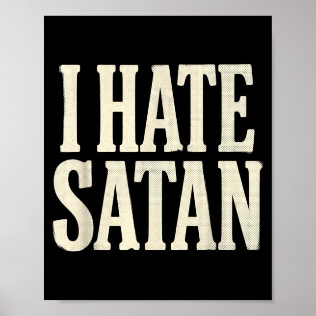 Poster Eu Odeio Satanás (Frente)