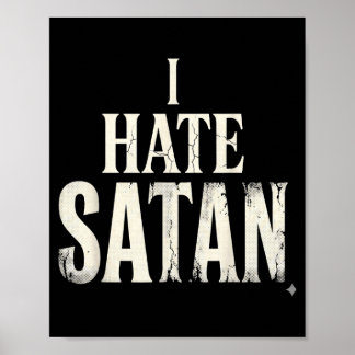 Poster Eu Odeio Satanás