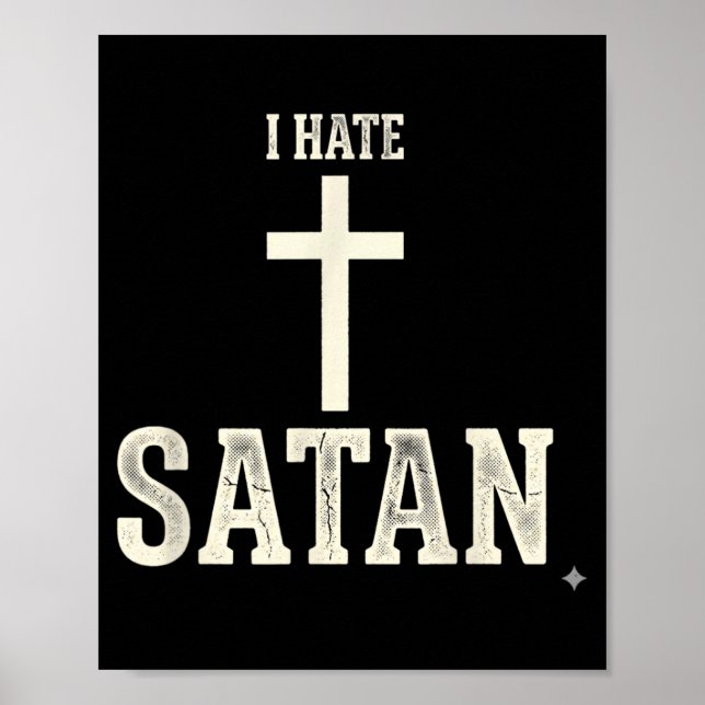 Poster Eu Odeio Satanás (Frente)