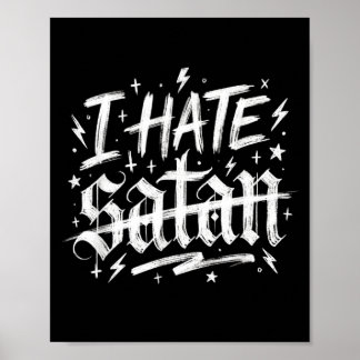 Poster Eu Odeio Satanás
