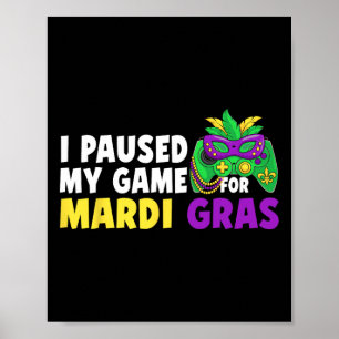 Poster Eu Pausar Meu Jogo Para Controle De Jogo De Vídeo 